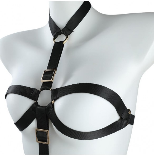MizzZee - Bondage Breast Strapon Harness (Dildo Sold Separately) MizzZee - Bondage Breast Strapon Harness (Dildo Sold Separately)